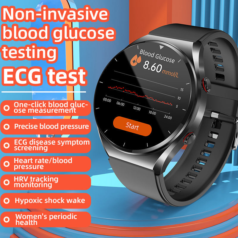 Smart Health Watch with Heart Rate, ECG-Style and Wellness Tracking