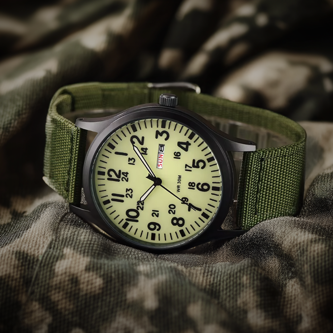 Men's Rugged Outdoor Watch – Waterproof Military Style