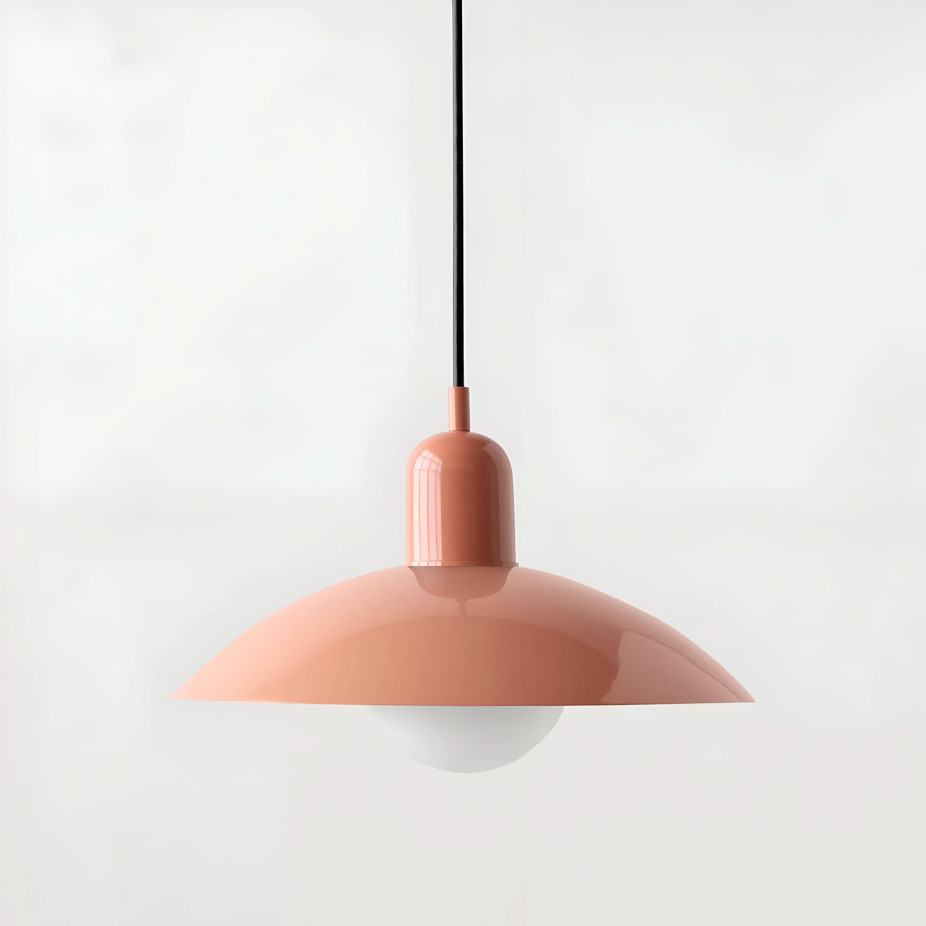 Modern Macaron Bauhaus Pendant Light, Iron Shade