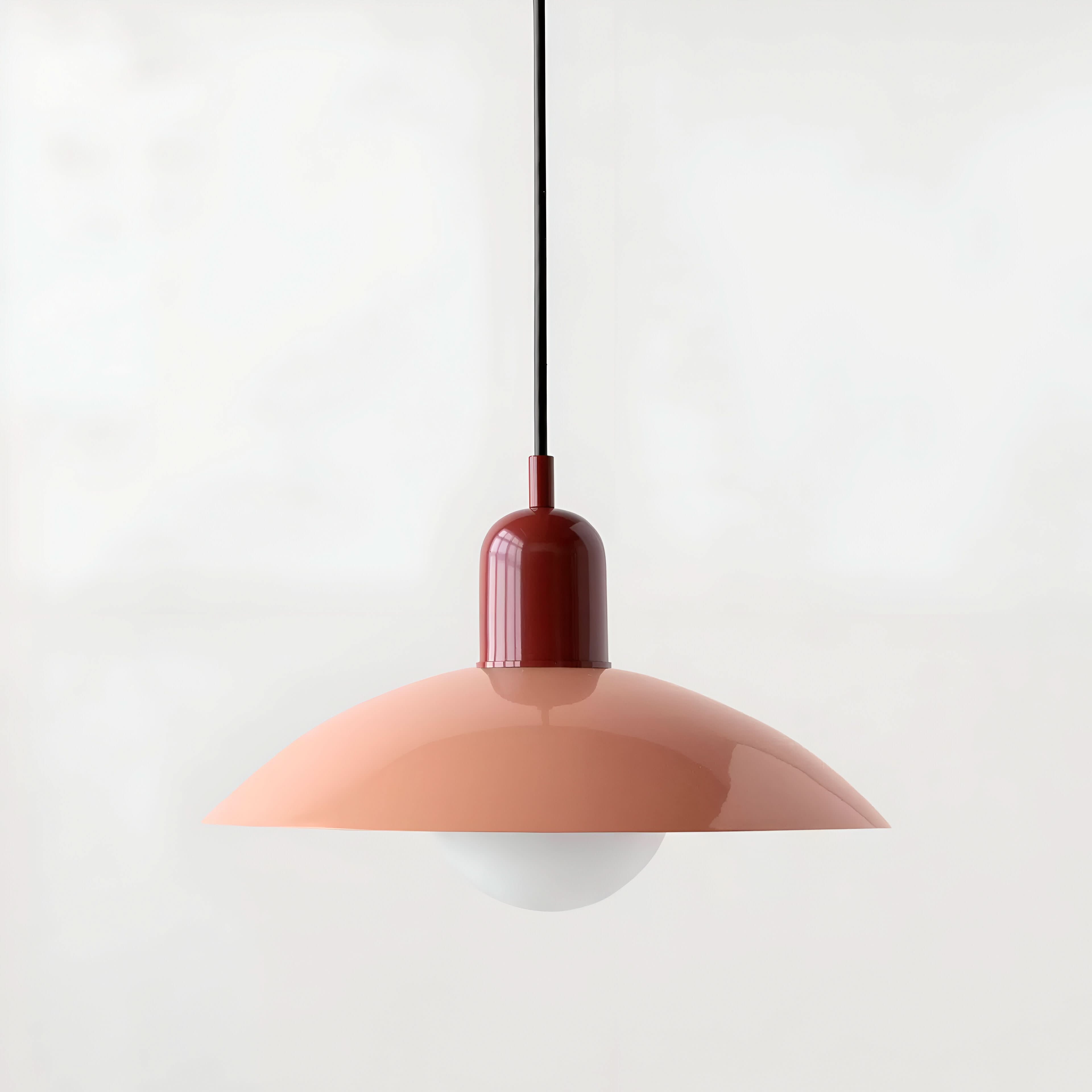Modern Macaron Bauhaus Pendant Light, Iron Shade