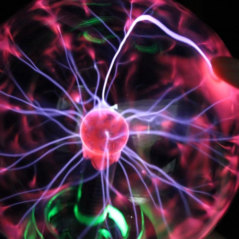 Interactive Plasma Ball Night Light - Touch Responsive
