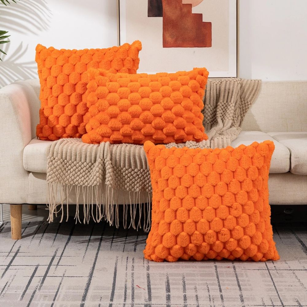 Plush Marshmallow 3D Texture Cushion Cover