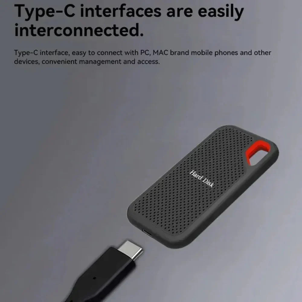 Portable External SSD - High-Speed Shockproof Storage Drive