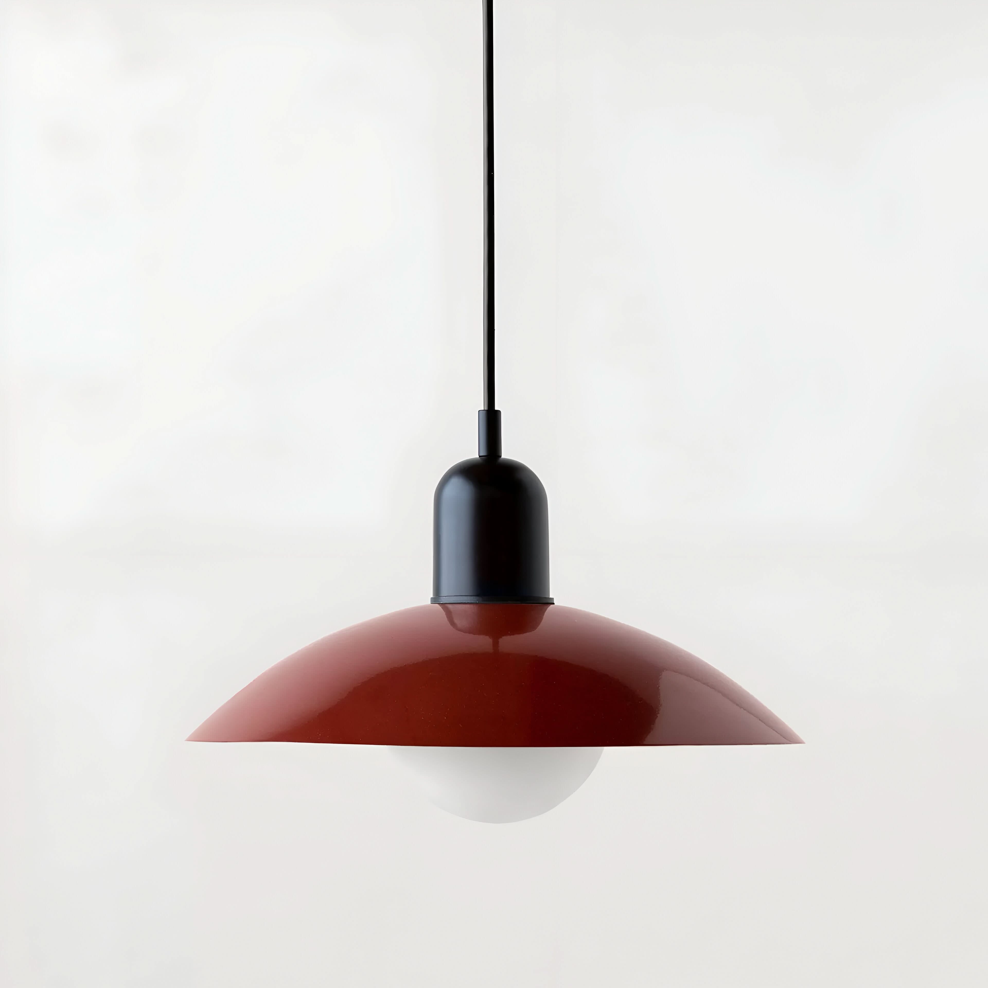 Modern Macaron Bauhaus Pendant Light, Iron Shade