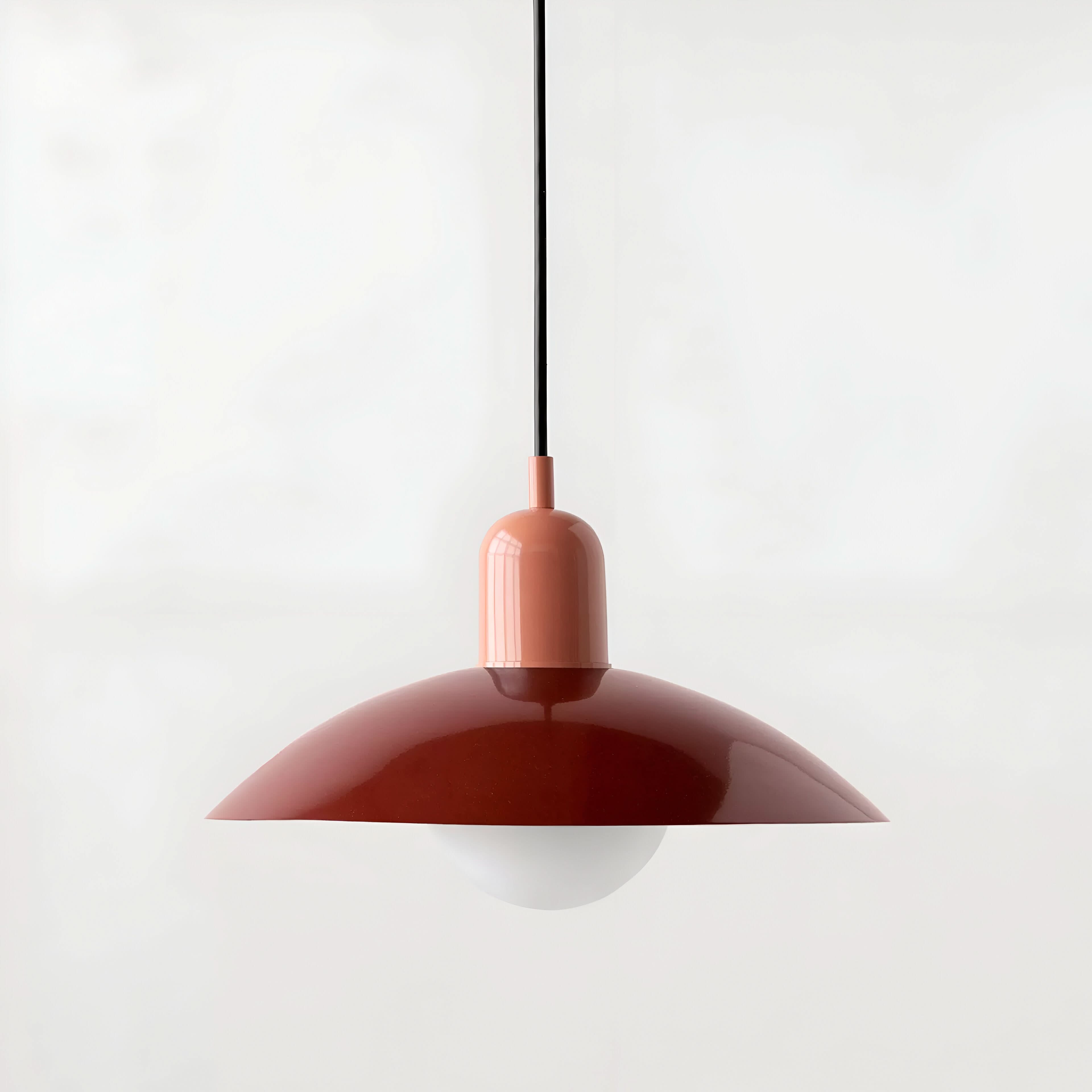 Modern Macaron Bauhaus Pendant Light, Iron Shade