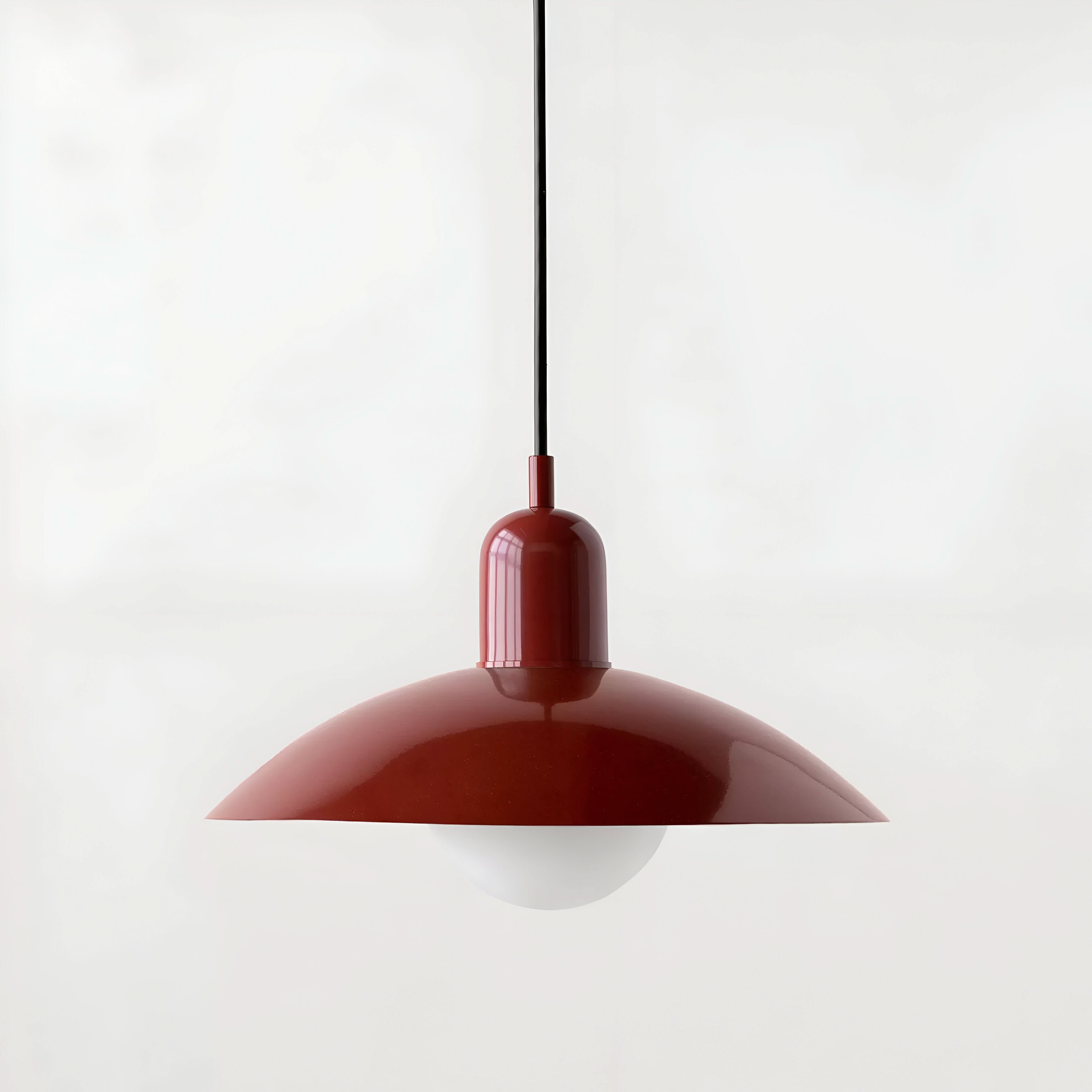 Modern Macaron Bauhaus Pendant Light, Iron Shade