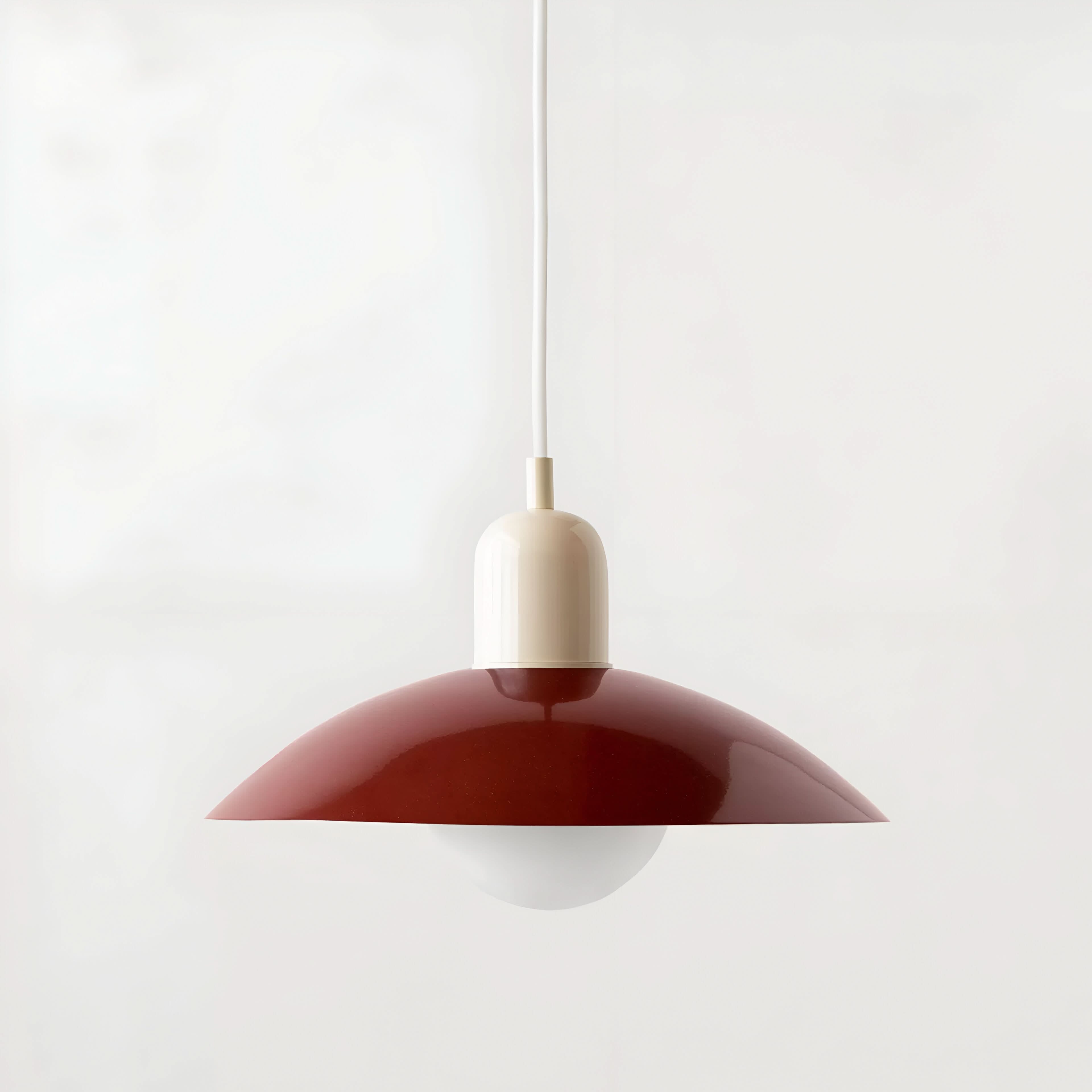 Modern Macaron Bauhaus Pendant Light, Iron Shade