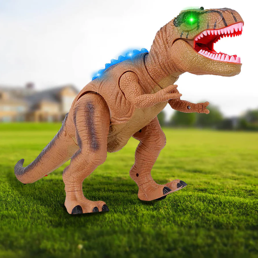 Remote Control Walking T-Rex Toy with LED Lights & Roar