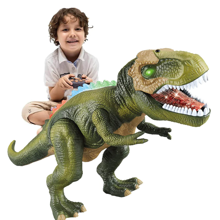 Remote Control Walking T-Rex Toy with LED Lights & Roar