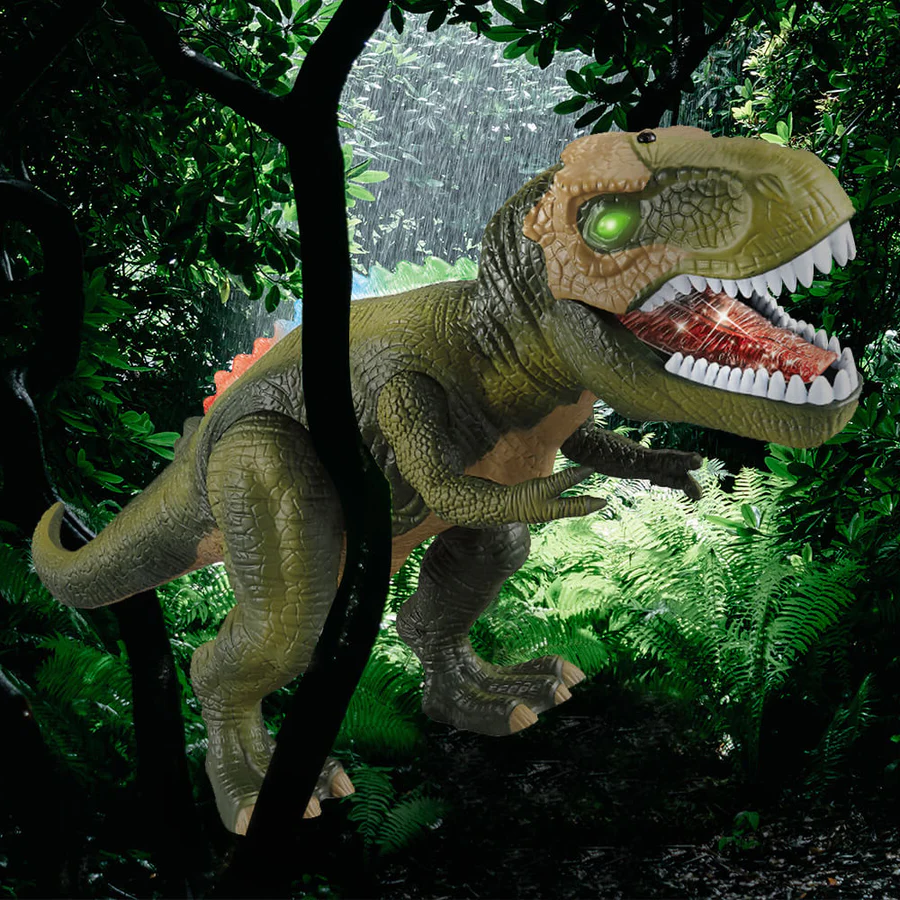 Remote Control Walking T-Rex Toy with LED Lights & Roar