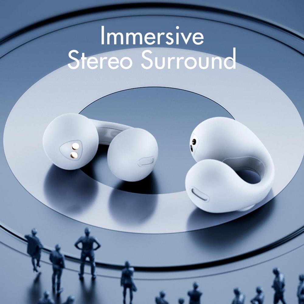 Bone Conduction Wireless Earbuds, Open-Ear Design