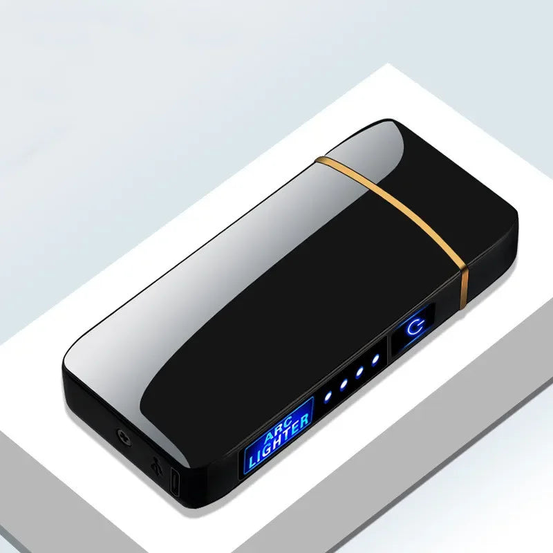 Rechargeable Plasma Arc Lighter – Windproof Double Arch Design