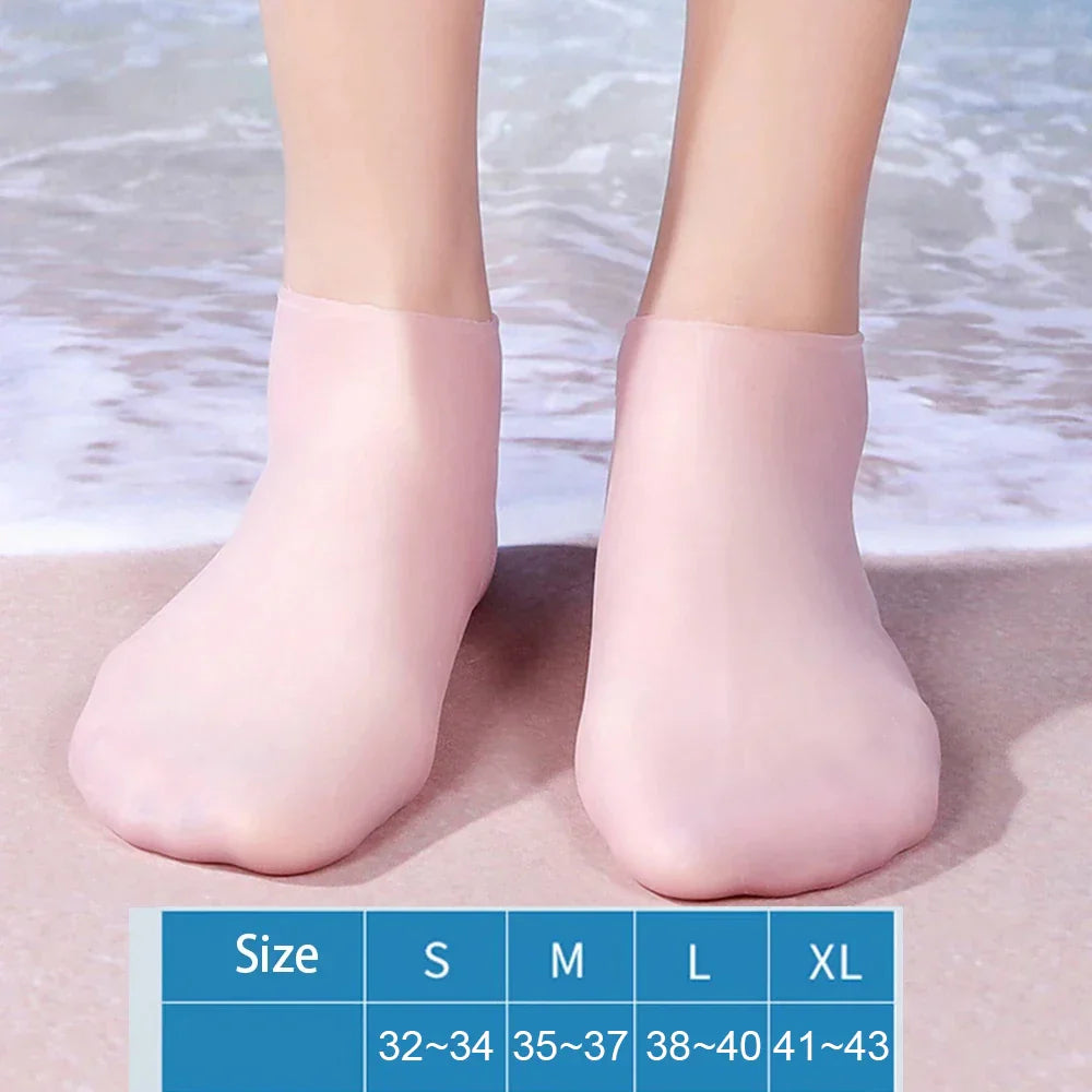 Silicone Water Socks - Non-Slip Beach and Swim Shoes