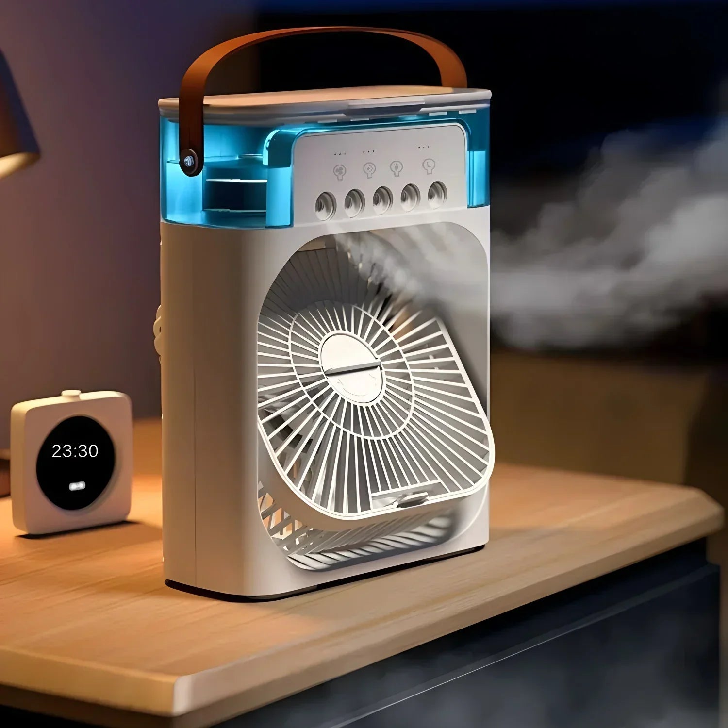 Portable Air Cooler Fan with LED Night Light