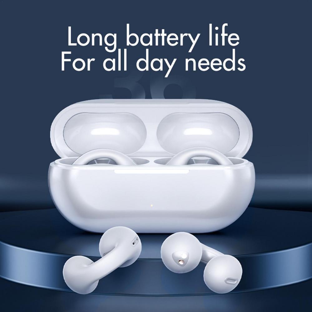 Bone Conduction Wireless Earbuds, Open-Ear Design