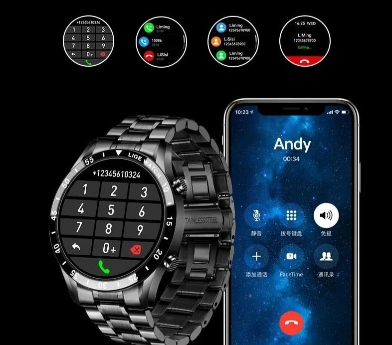 Luxury 4G Smartwatch with Calls, GPS & AMOLED Display