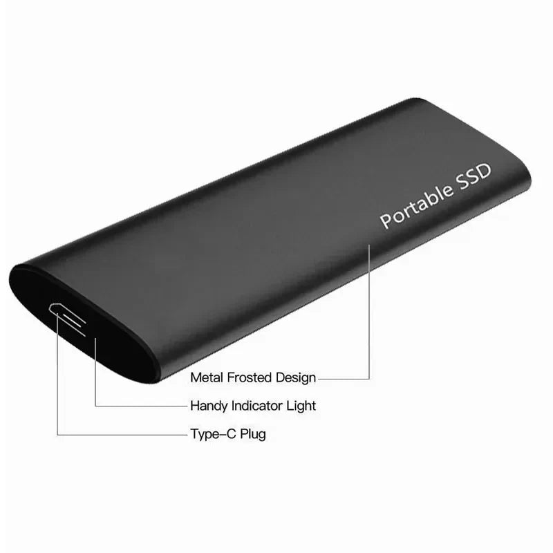 Portable 4TB External Hard Drive | Ultra-Thin USB-C