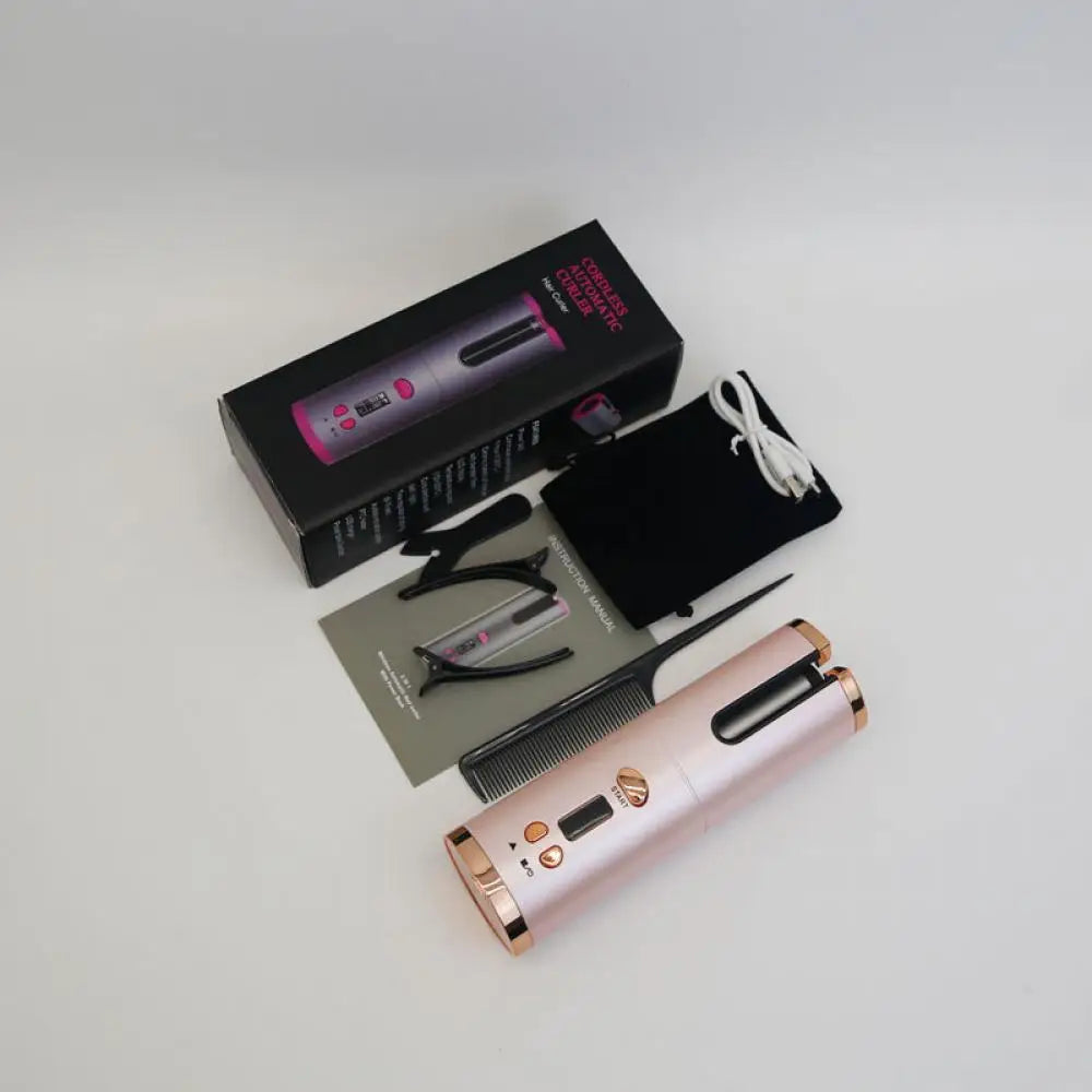 Automatic Cordless Hair Curler with LED Display