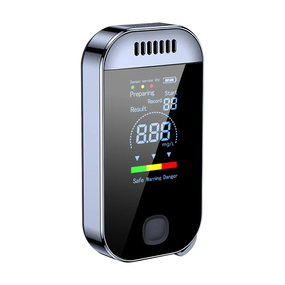 Digital Alcohol Tester with LCD Display - USB Rechargeable