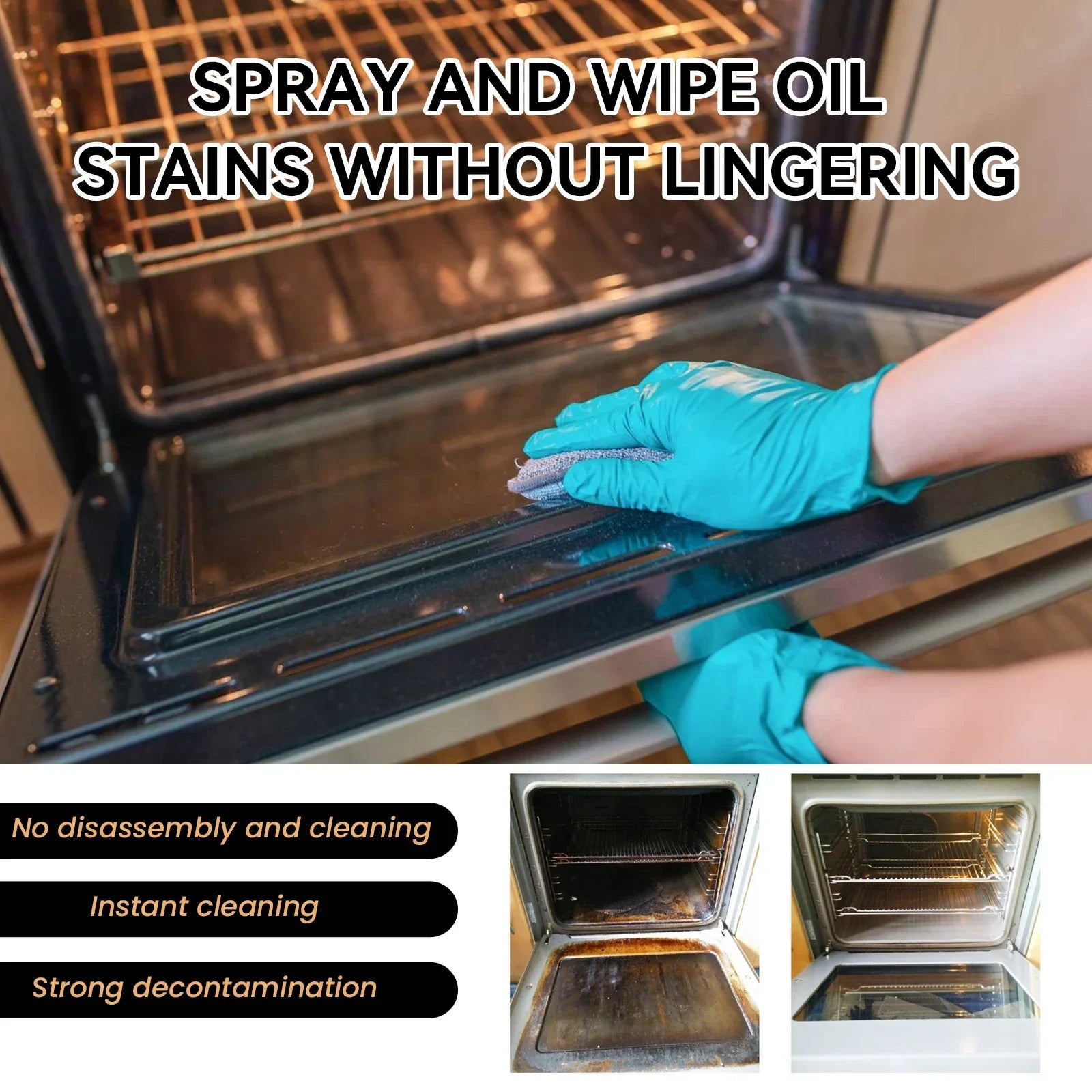 Heavy-Duty Oven & Grill Cleaner - Grease Removal Spray