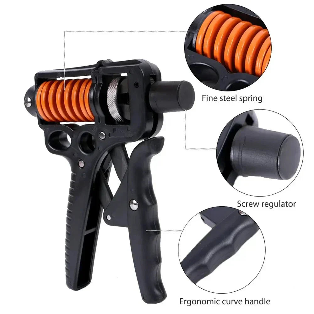 Adjustable Hand Grip Strengthener, 5-165kg Resistance