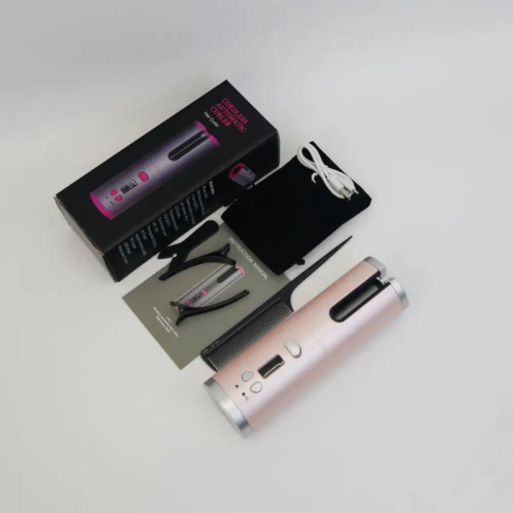 Automatic Cordless Hair Curler with LED Display