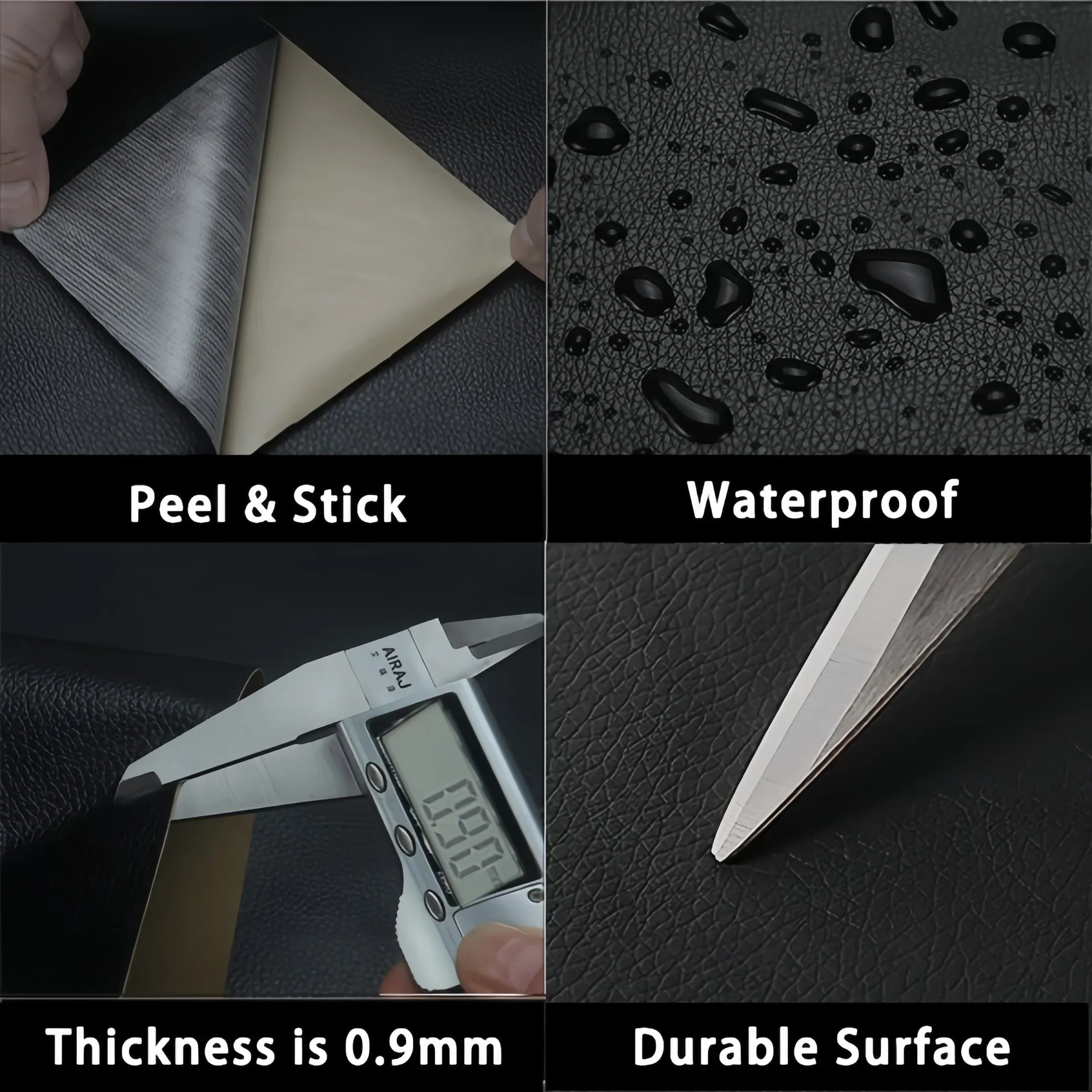 Self-Adhesive Leather Repair Patch for Furniture & Car Interiors