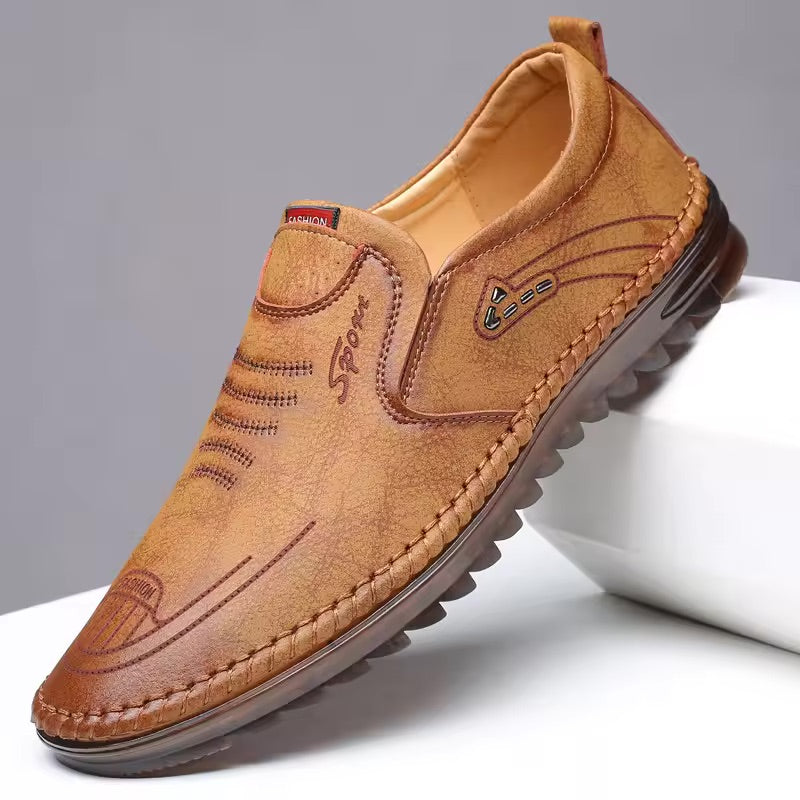 Orthopedic-Style Comfort Loafers, Premium Leather