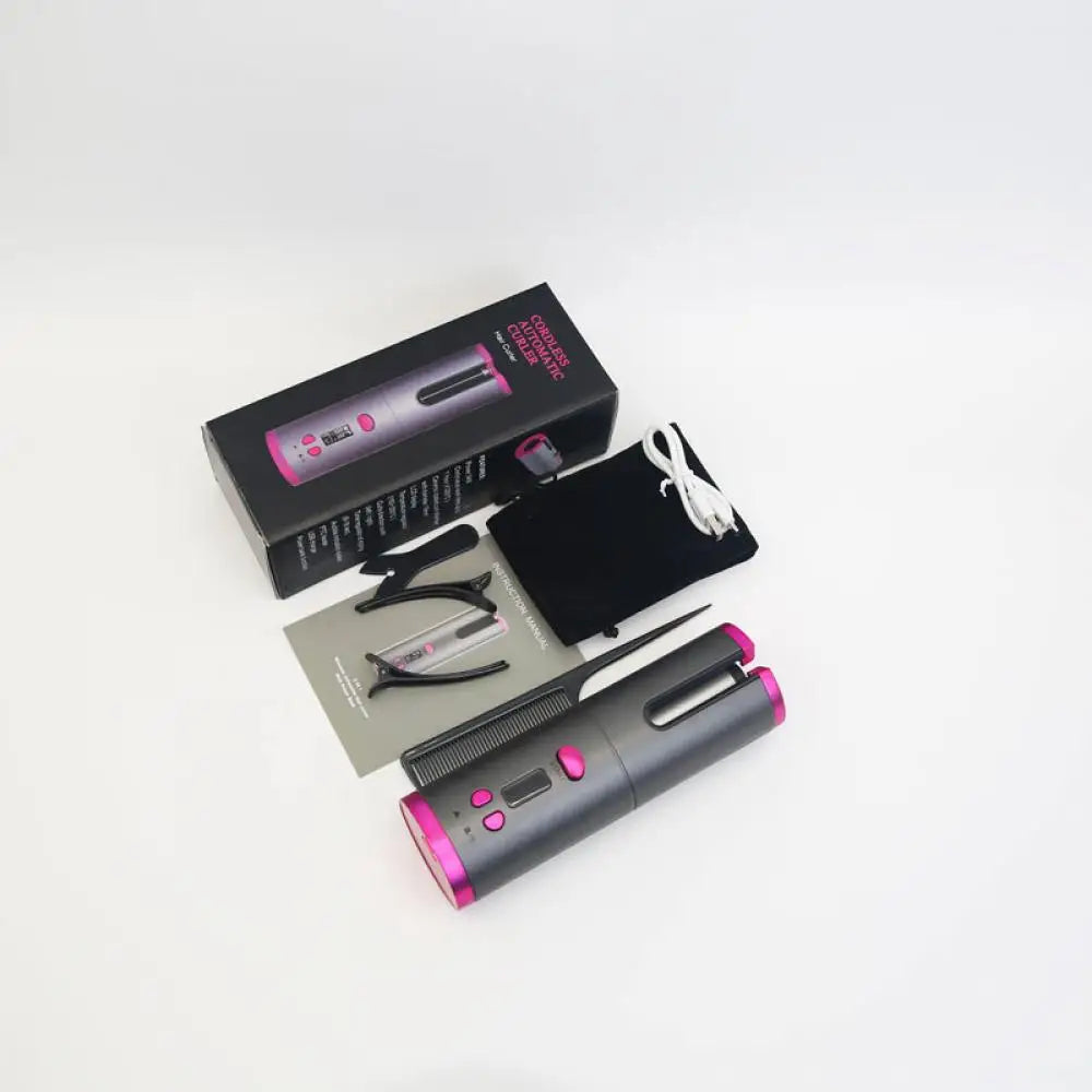 Automatic Cordless Hair Curler with LED Display