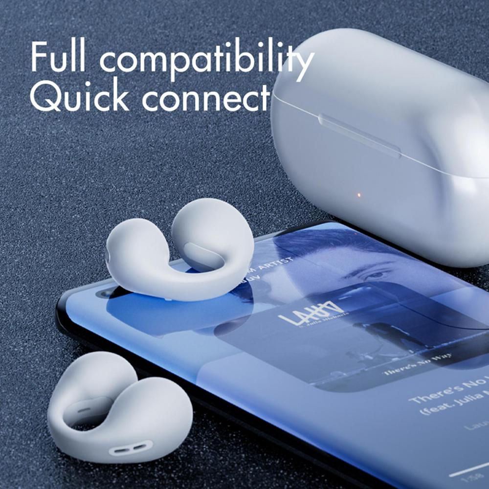 Bone Conduction Wireless Earbuds, Open-Ear Design