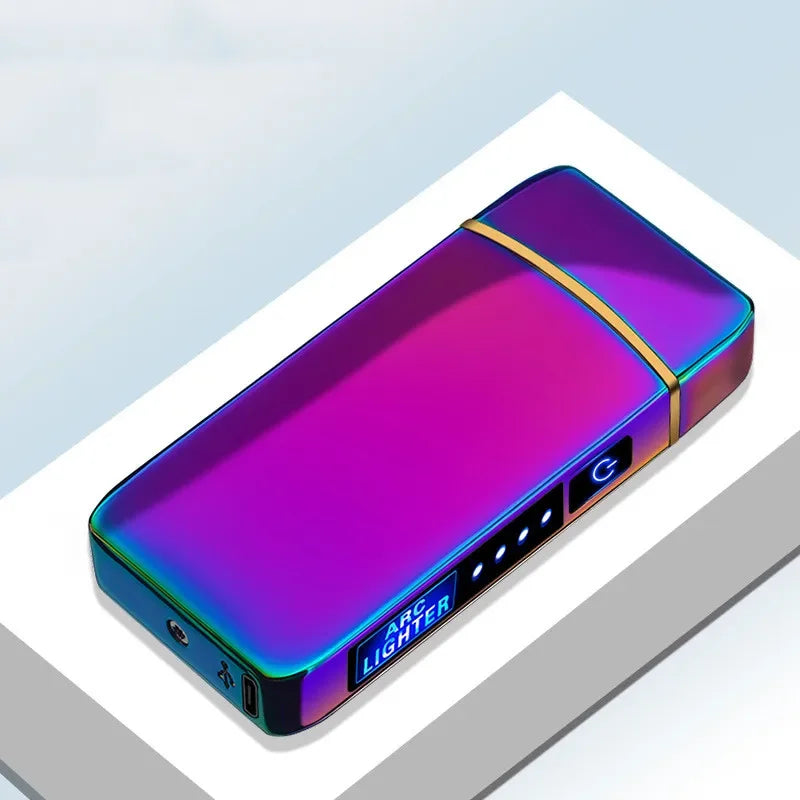 Rechargeable Plasma Arc Lighter – Windproof Double Arch Design