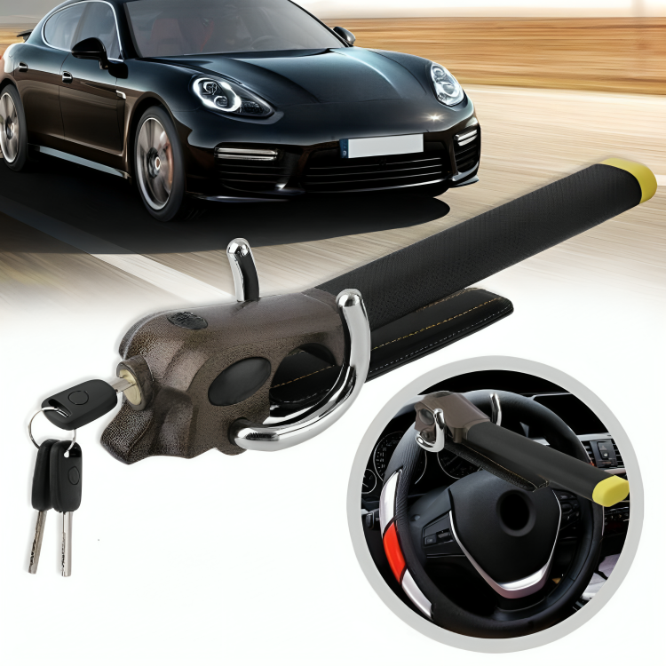 Heavy-Duty Steering Wheel Lock - Anti-Theft Security