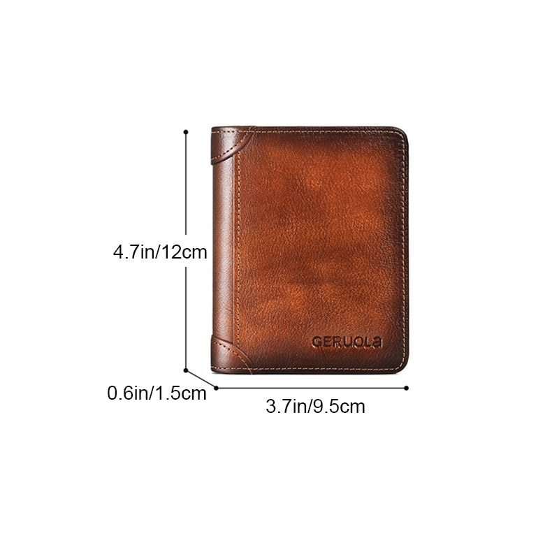 RFID Blocking Wallet for Men - Slim Leather Card Holder