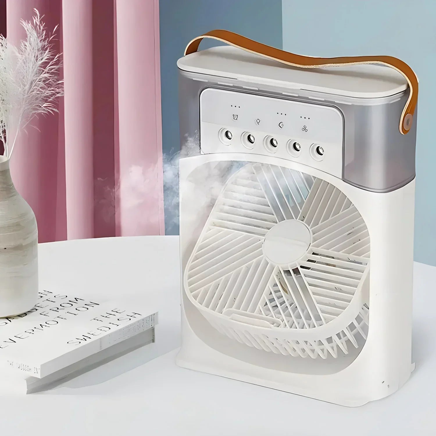 Portable Air Cooler Fan with LED Night Light