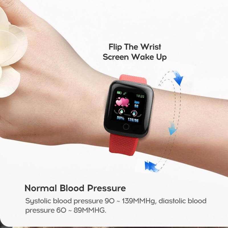 Smart Fitness Tracker Watch, Heart Rate and Sleep Monitor