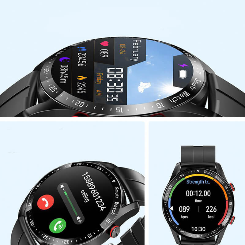 Smart Watch with Wrist-Based Glucose Tracking & IP67 Rating