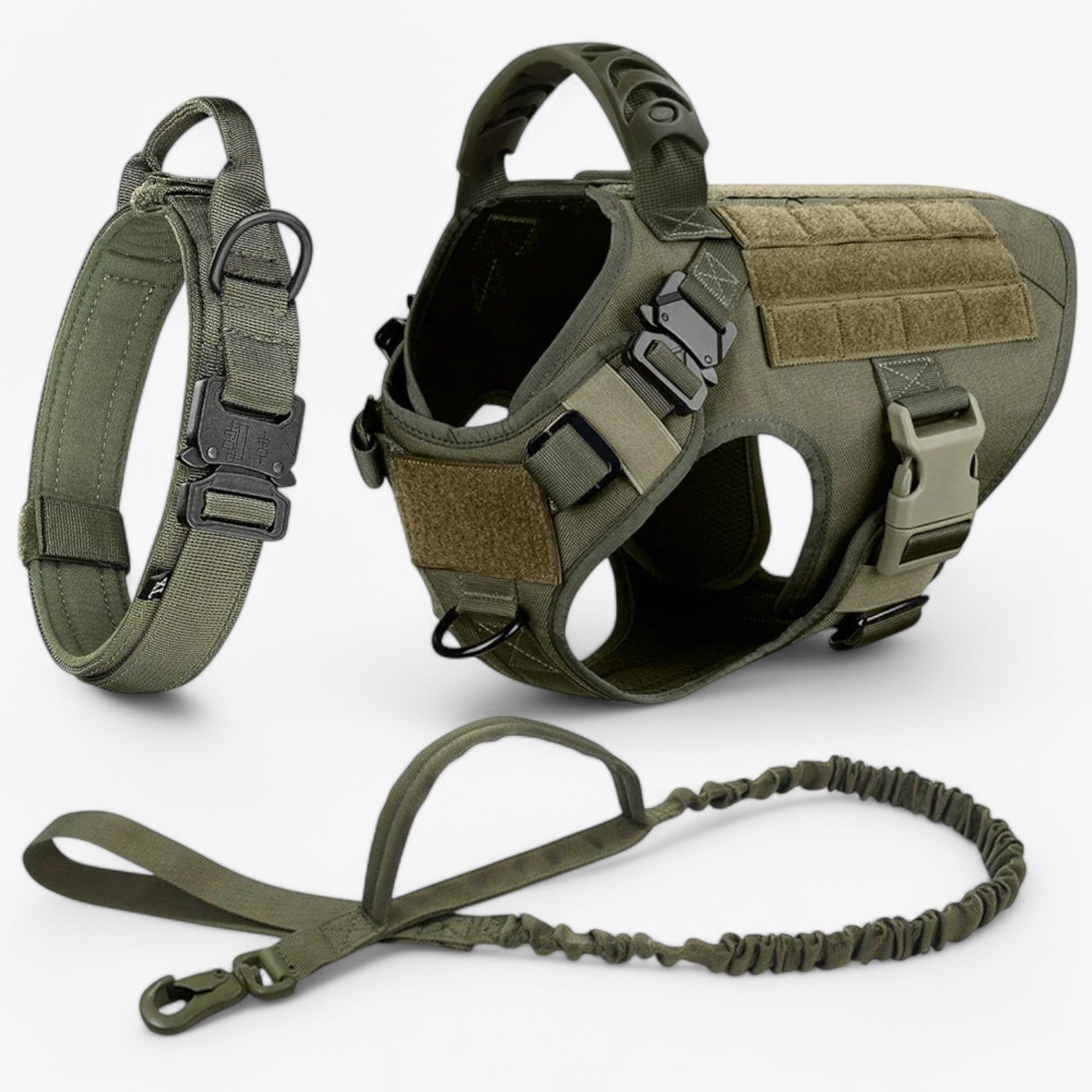 Tactical Dog Training Harness with Quick-Release Handle