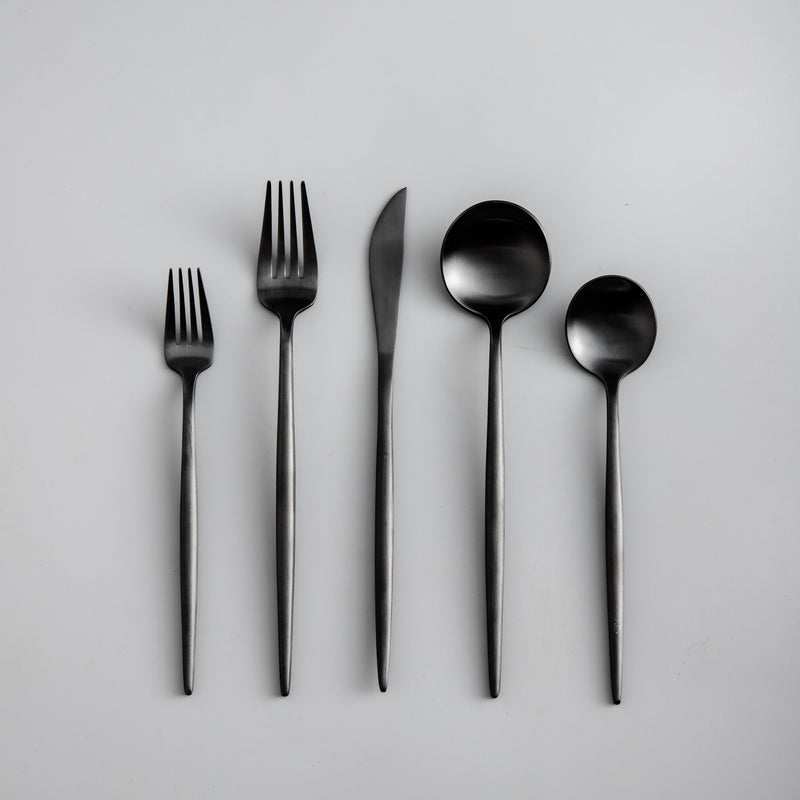 20-Piece Gold Cutlery Set - Minimalist Stainless Steel