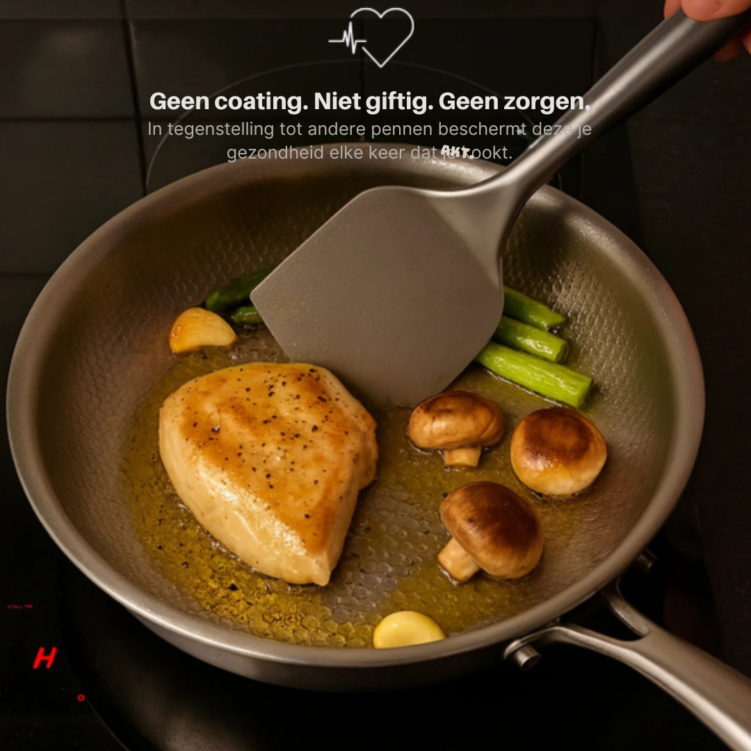 Titanium Hammered Non-Stick Frying Pan, PFAS-Free