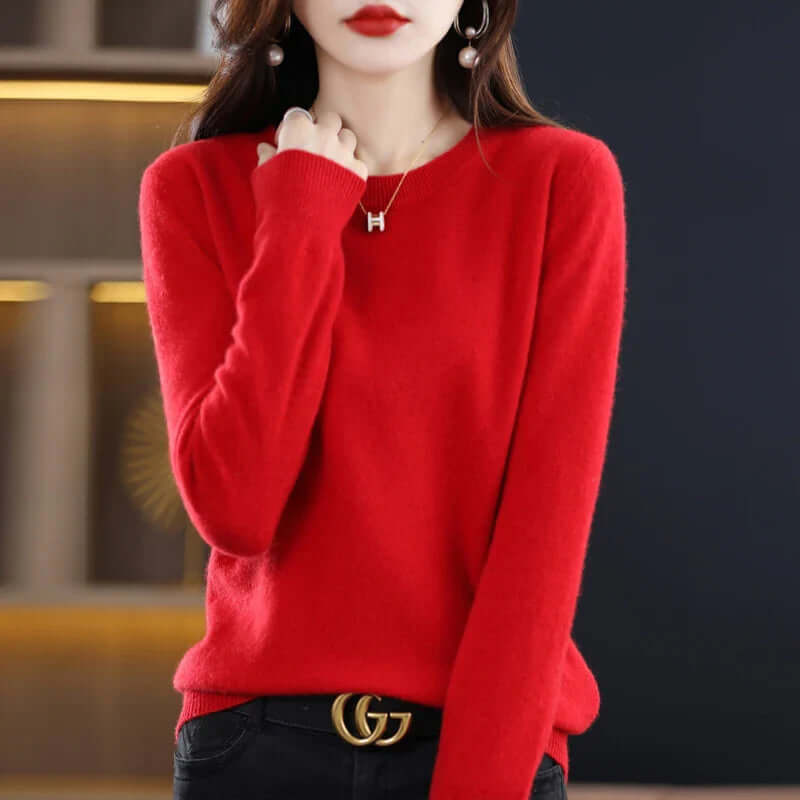 Women's Soft Knitted Jumper - Lightweight & Warm