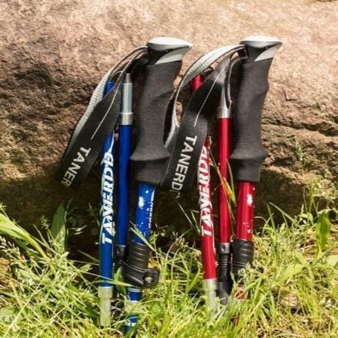Adjustable Foldable Trekking Poles - Lightweight Aluminium