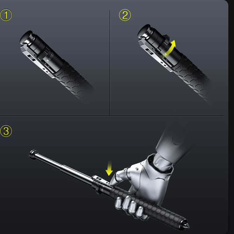 Automatic Walking Stick with One-Click Mechanism