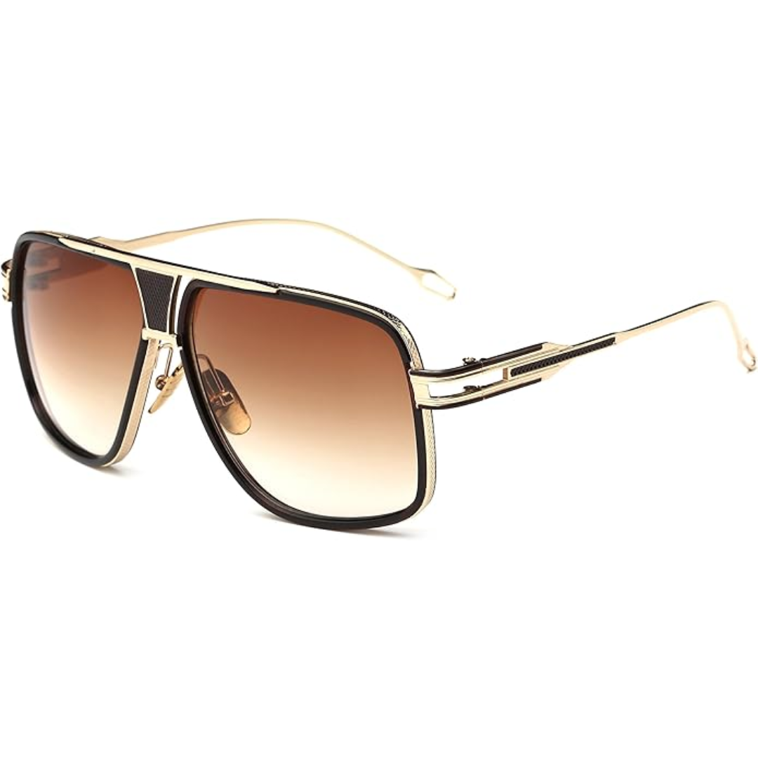 Men's Aviator Sunglasses with Alloy Frame and UV Protection