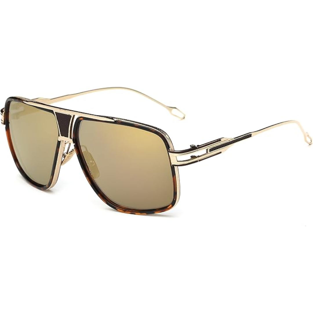 Men's Aviator Sunglasses with Alloy Frame and UV Protection