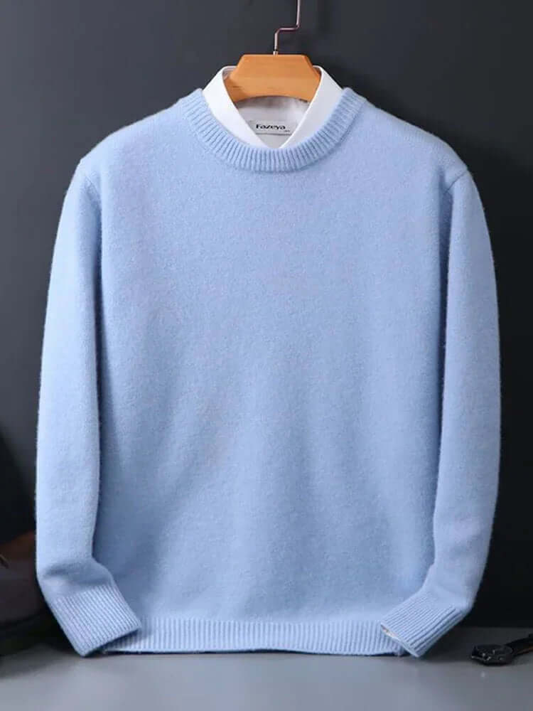 Men's Luxurious Soft Knit Sweater with Cashmere-Soft Feel