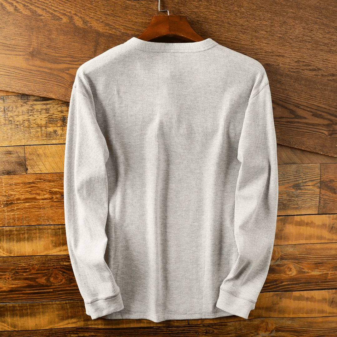 Men's Soft Cotton Henley Neck Shirt