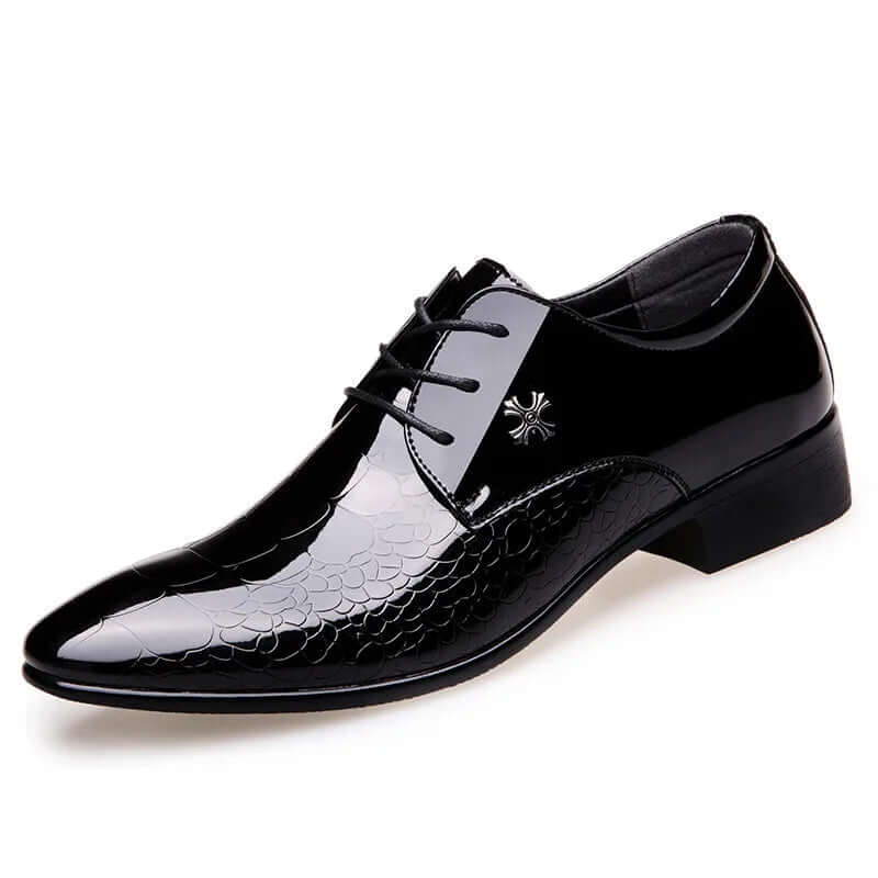 Men's Classic Black Oxford Formal Dress Shoes