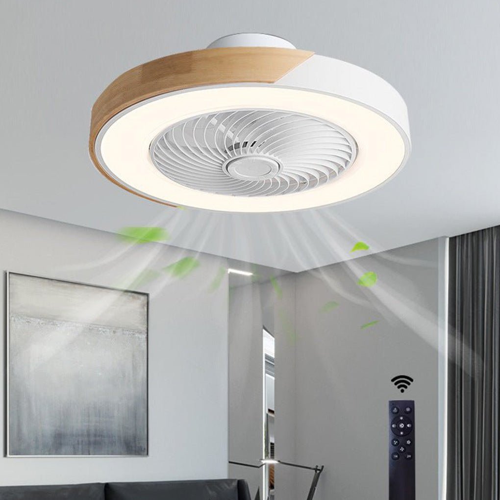 Integrated LED Bladeless Ceiling Fan Light with Remote