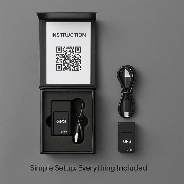 Compact Magnetic GPS Tracker for Bikes - No Subscription Needed