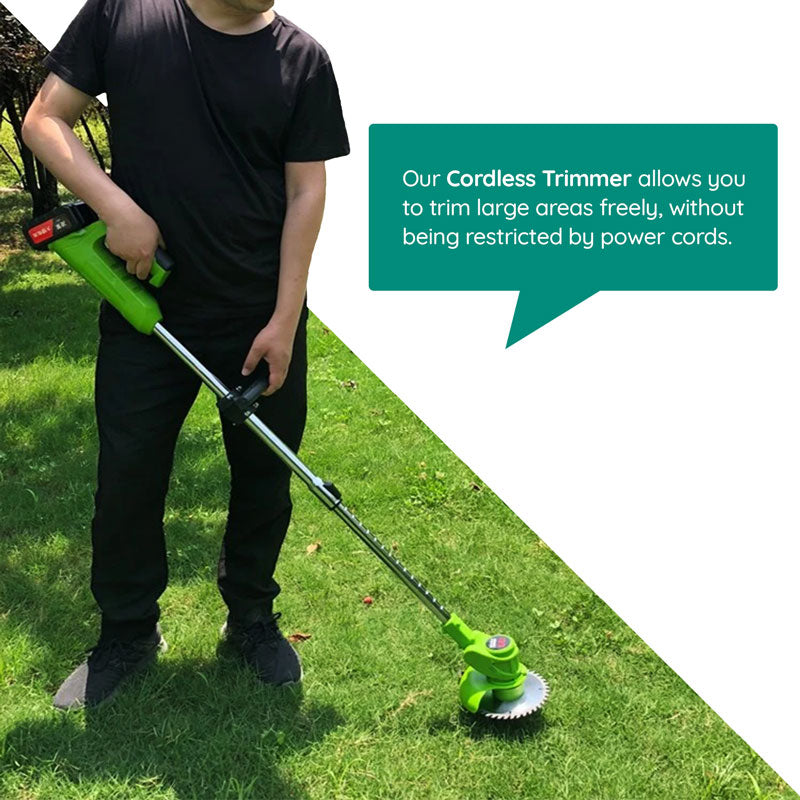 Cordless Electric Grass Trimmer for Effortless Garden Care